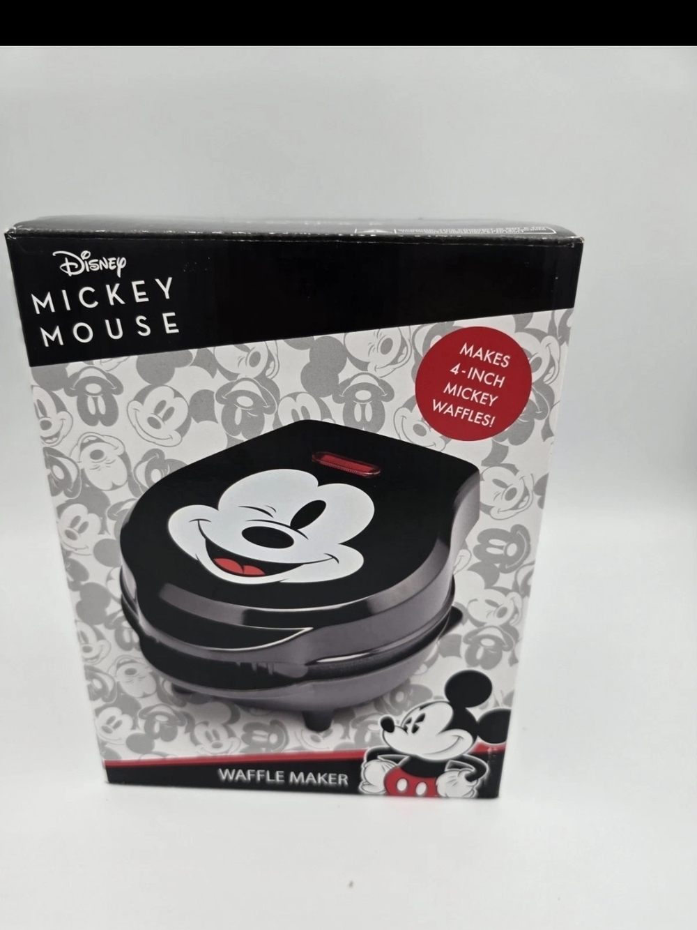 Disney Mickey Mouse Waffle Maker - Black with Red Accent